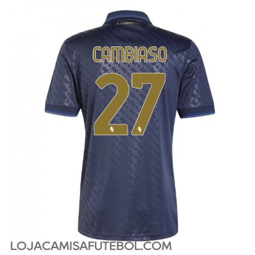 Camisa de Futebol Juventus Andrea Cambiaso #27 Equipamento Alternativo 2024-25 Manga Curta